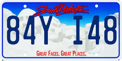 SD license plate 84YI48