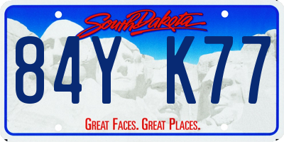 SD license plate 84YK77
