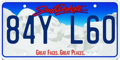 SD license plate 84YL60