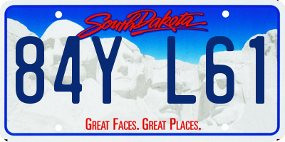 SD license plate 84YL61