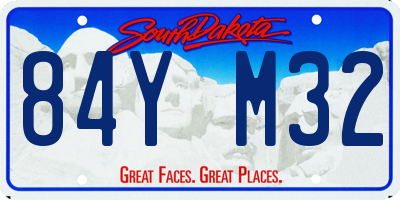 SD license plate 84YM32