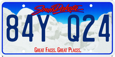 SD license plate 84YQ24