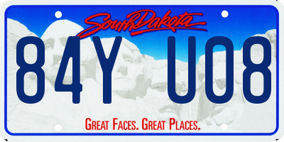 SD license plate 84YU08