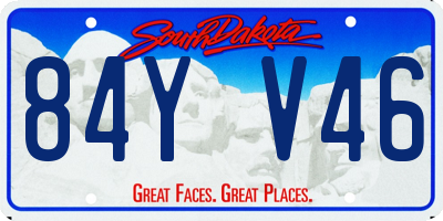 SD license plate 84YV46