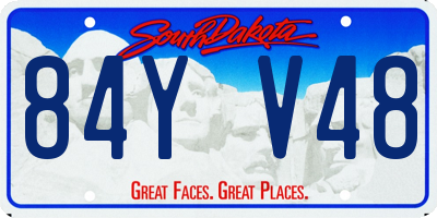 SD license plate 84YV48