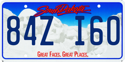 SD license plate 84ZI60