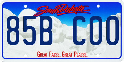 SD license plate 85BC00