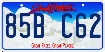 SD license plate 85BC62