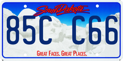 SD license plate 85CC66
