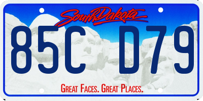SD license plate 85CD79