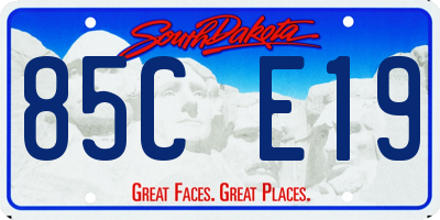 SD license plate 85CE19