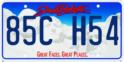 SD license plate 85CH54