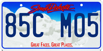 SD license plate 85CM05