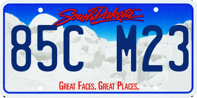SD license plate 85CM23