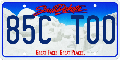 SD license plate 85CT00