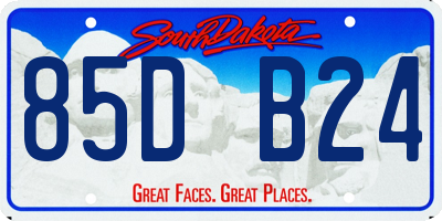 SD license plate 85DB24