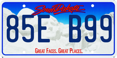 SD license plate 85EB99