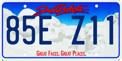 SD license plate 85EZ11