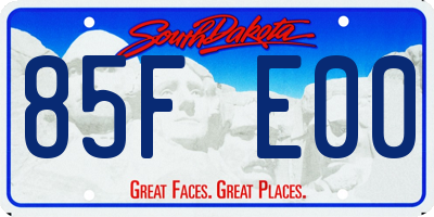 SD license plate 85FE00