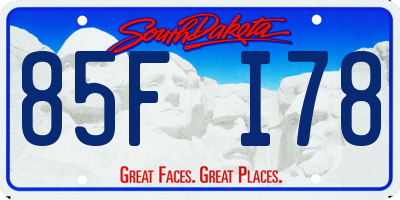 SD license plate 85FI78