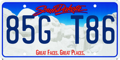 SD license plate 85GT86