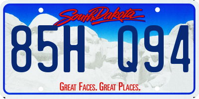 SD license plate 85HQ94