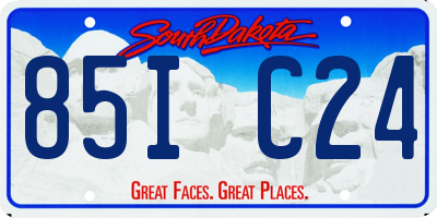 SD license plate 85IC24