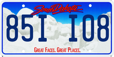 SD license plate 85II08