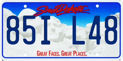 SD license plate 85IL48