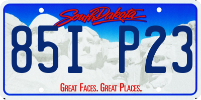 SD license plate 85IP23