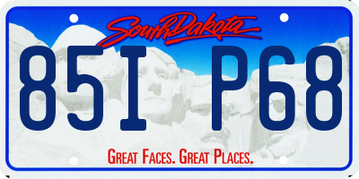 SD license plate 85IP68