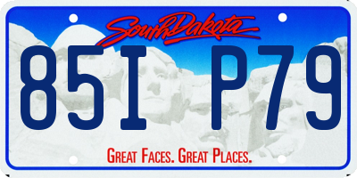 SD license plate 85IP79