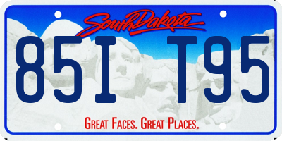 SD license plate 85IT95