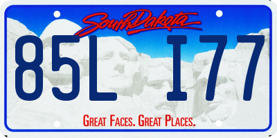 SD license plate 85LI77