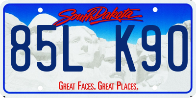 SD license plate 85LK90