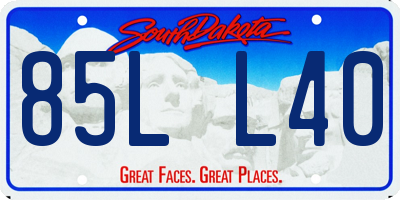 SD license plate 85LL40