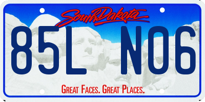 SD license plate 85LN06