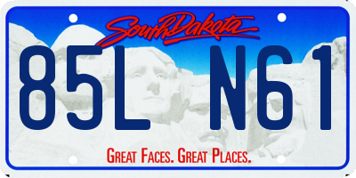 SD license plate 85LN61