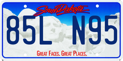 SD license plate 85LN95