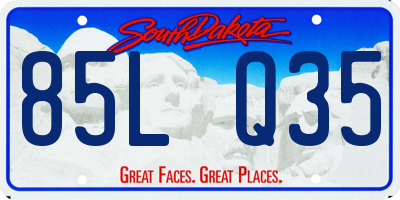 SD license plate 85LQ35