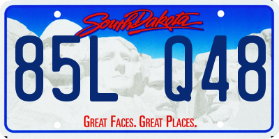 SD license plate 85LQ48