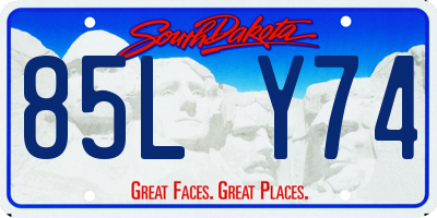 SD license plate 85LY74