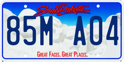 SD license plate 85MA04