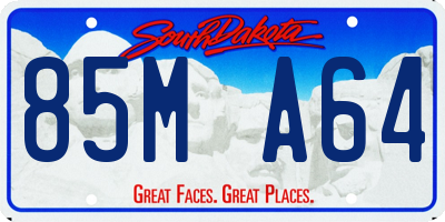 SD license plate 85MA64
