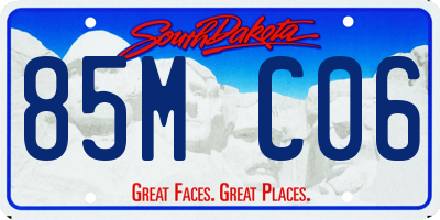 SD license plate 85MC06