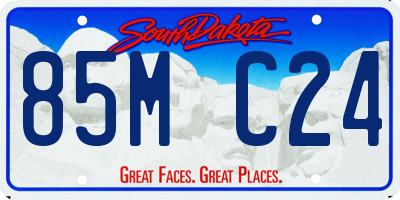 SD license plate 85MC24