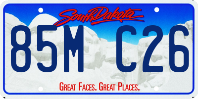 SD license plate 85MC26