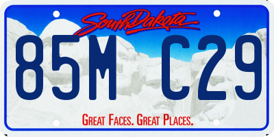 SD license plate 85MC29