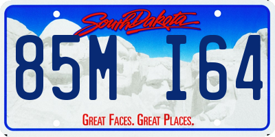 SD license plate 85MI64