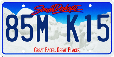 SD license plate 85MK15